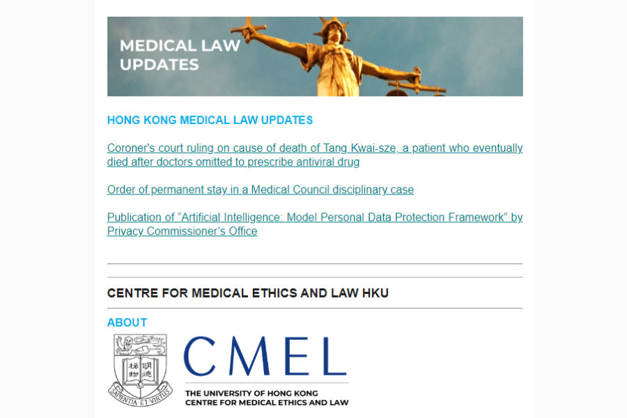 醫委會史無前例決定被港大醫學倫理與法律研究中心提及
